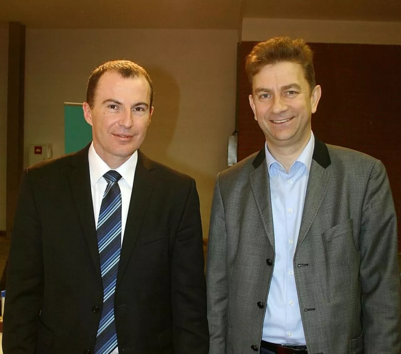 Szef Bać­‑Polu Leszek Bać (z lewej) i Marek Theus, prezes spółki Marol Pomorze – konkurenci, ale i dobrzy znajomi