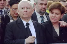 Prezes Jarosław Kaczyński i premier Beata Szydło, fot. P.Drabik/Wikimedia Commons, na lic. CC BY-2.0 ()