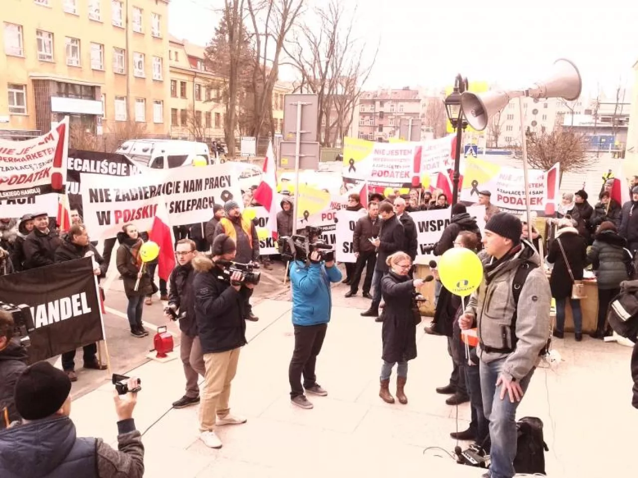 Manifestacja handlowców w Lublinie (fot. wiadomoscihandlowe/KOW)