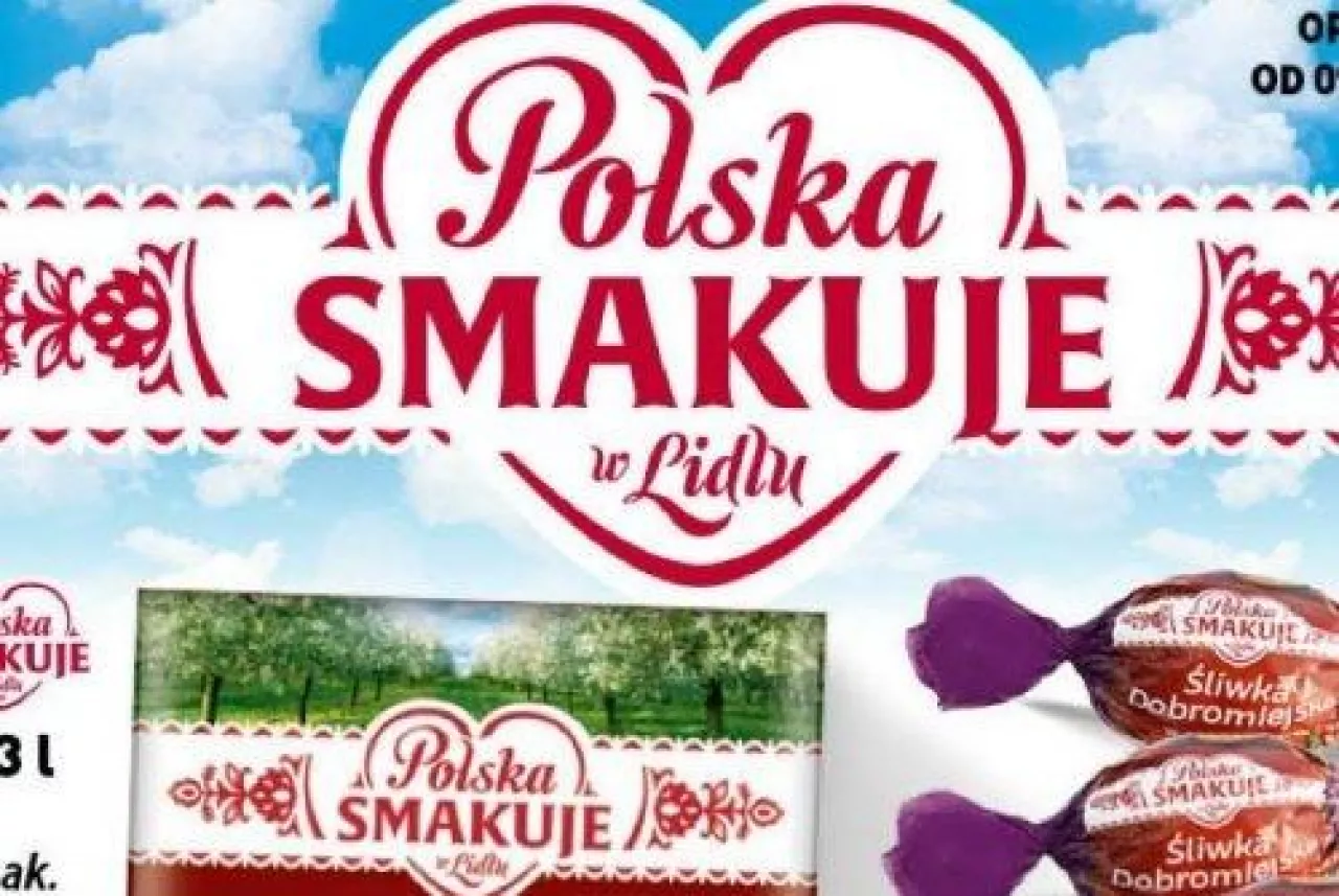 Sieć Lidl chcąc podkreślić krajowe pochodzenie produktów sprzedawanych w swoich sklepach wprowadziła na rynek markę Polska Smakuje (materiały prasowe)