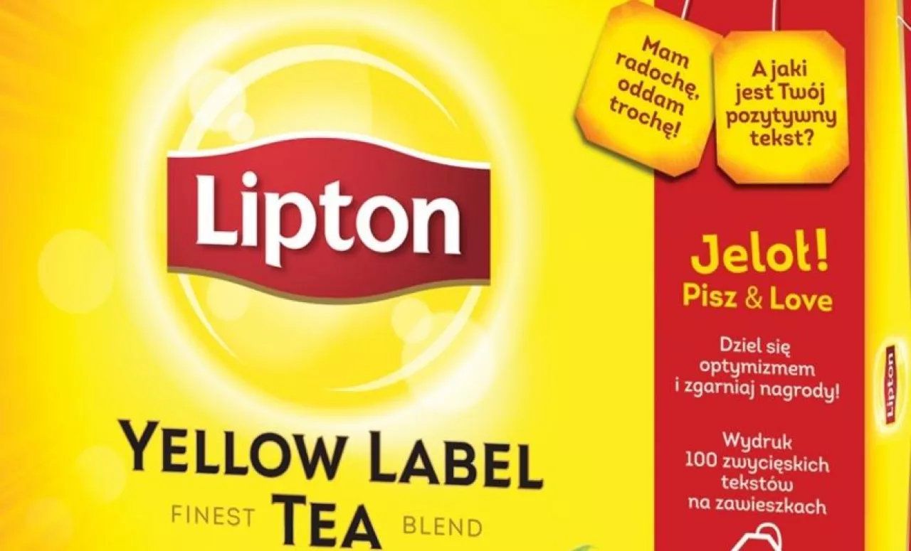 Na zawieszkach herbaty Lipton już wkrótce pojawią się kreatywne hasła wymyślone przez Polaków (fot. materiały producenta)