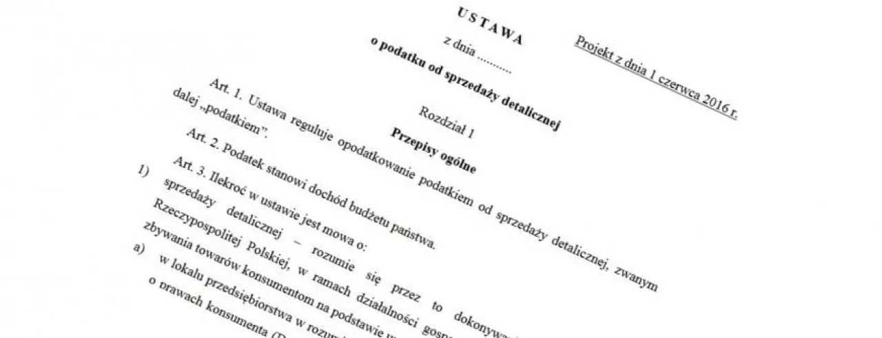 W projekcie ustawy o podatku handlowym ponownie doszło do kilku poprawek (materiały wlasne)