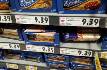 Czekolady Lotte Wedel na słodyczowej półce w sklepie sieci Kaufland (fot. wiadomoscihandlowe.pl)