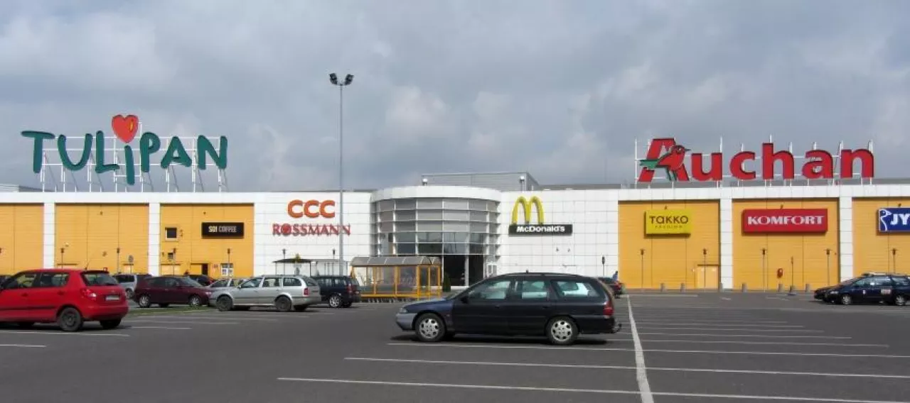 Hipermarket Auchan w Łodzi, al. Piłsudskiego (archiwum własne)