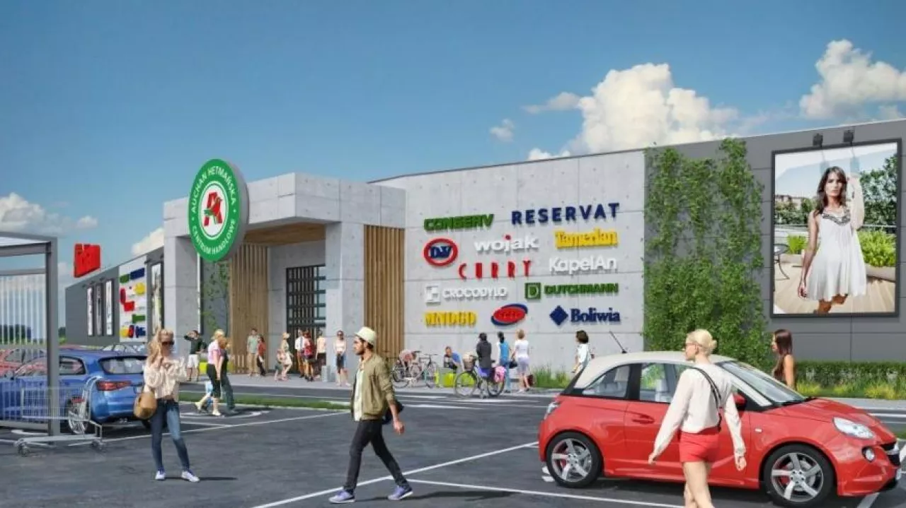 Centrum Handlowe Auchan Hetmańska w Białymstoku zwiększy swoją powierzchnię do ponad 25 tys. mkw. (fot. materiały prasowe)