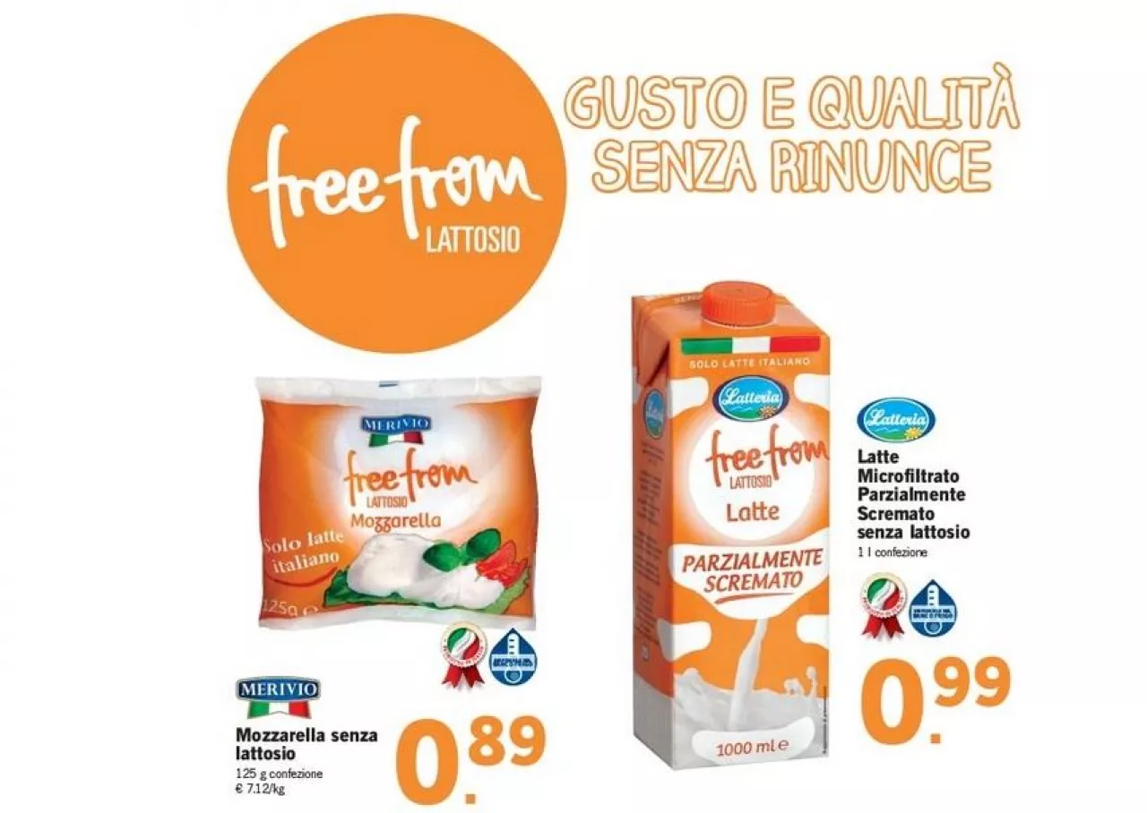 Free From to marka własna Lidla we Włoszech z produkatmi bez glutenu i laktozy (fot. materiały prasowe)