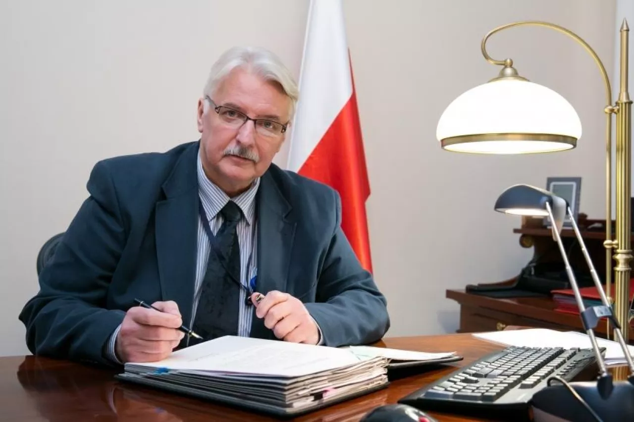 Minister spraw zagranicznych Witold Waszczykowski  (materiały prasowe, MSZ)