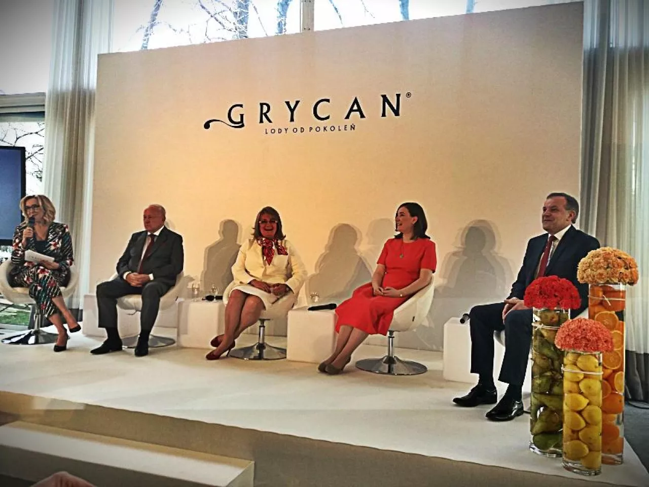 Przedstawiciele firmy Grycan na corocznej konferencji inaugurującej start sezonu lodowego (Fot. Anna Terlecka)