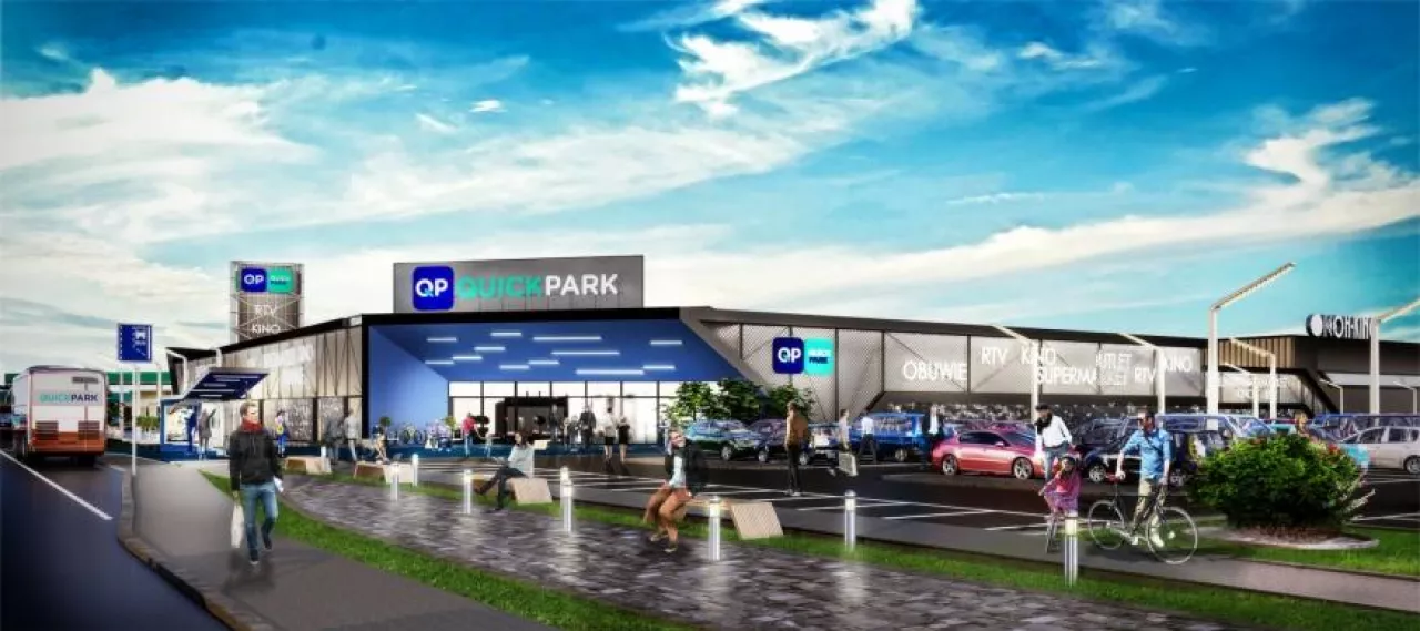Centrum Handlowe Quick Park w Oławie będzie mieć powierzchnię najmu wynoszącą ponad 10 000 mkw.  (fot. materiały prasowe)