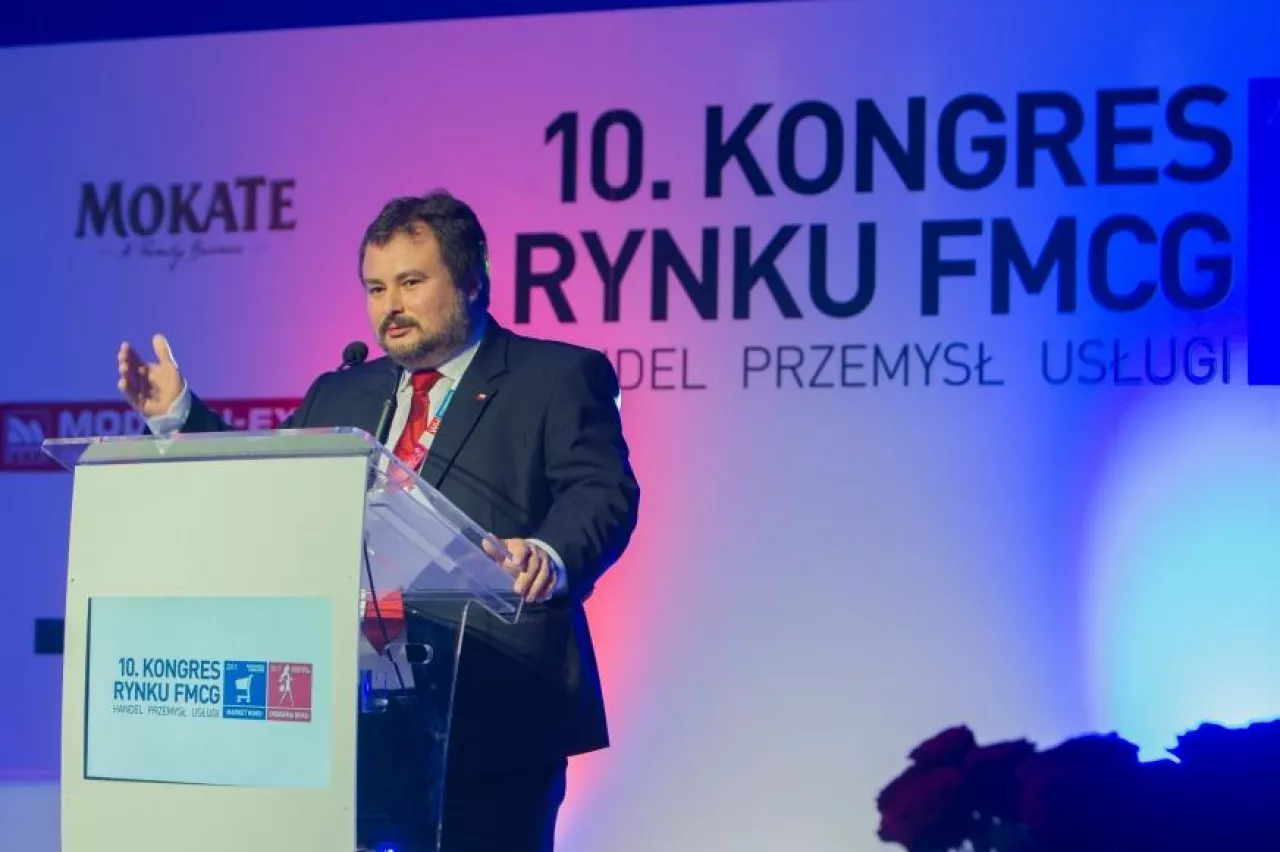 Marek Niechciał, prezes UOKiK, podczas 10. Kongresu Rynku FMCG (fot. wiadomoscihandlowe.pl/R.Pasterski)