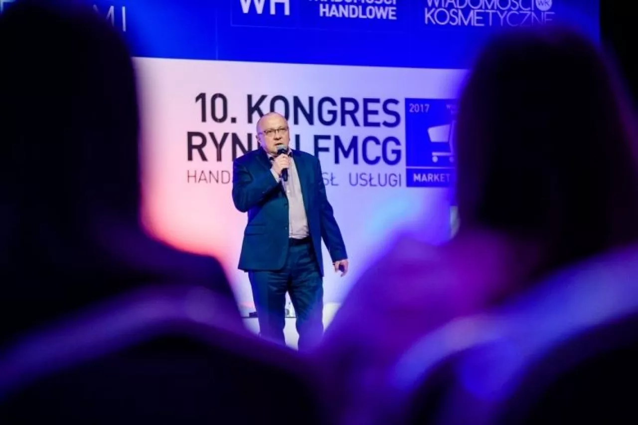Na zdj. publiczność podczas sesji otwierającej 10. Kongres Rynku FMCG 2017 (fot. wiadomoscihandlowe.pl/R.Pasterski)