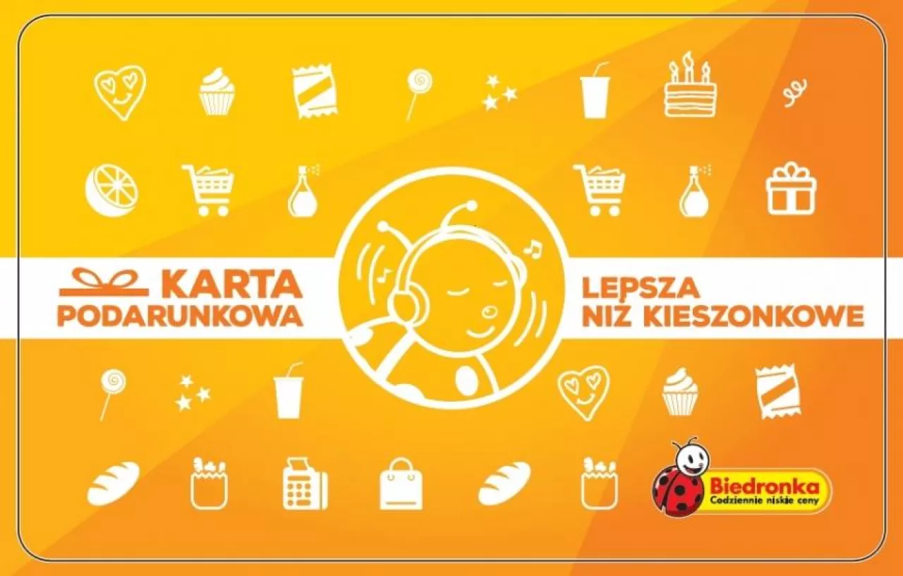 Karta podarunkowa dla dzieci dostępna w sklepach Biedronka (fot. materiały prasowe)