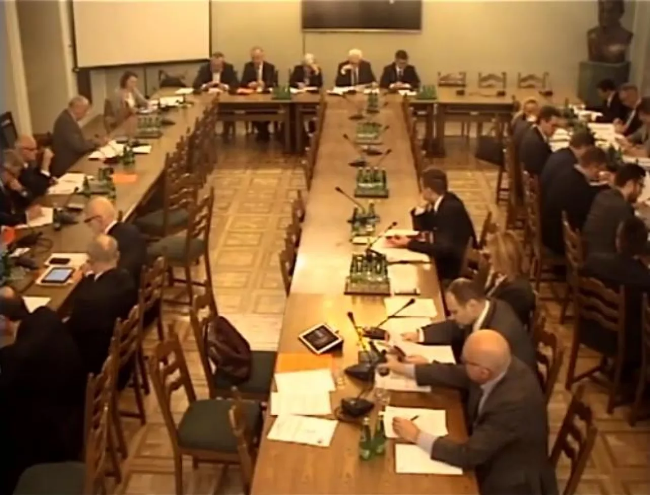 Wtorkowe obrady senackich komisji (fot. archiwum transmisji Sejmu)