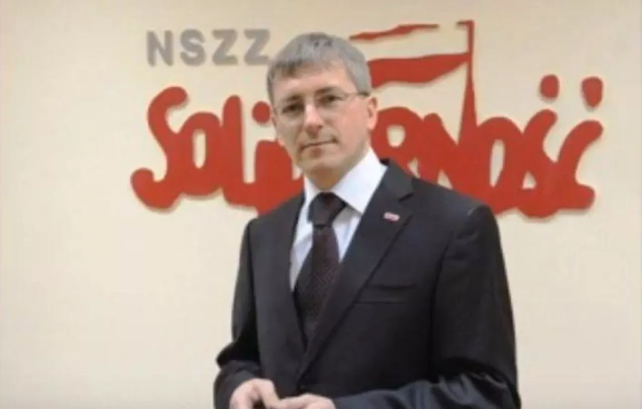 Marek Lewandowski, rzecznik Komisji Krajowej NSZZ Solidarność  (youtube.com)