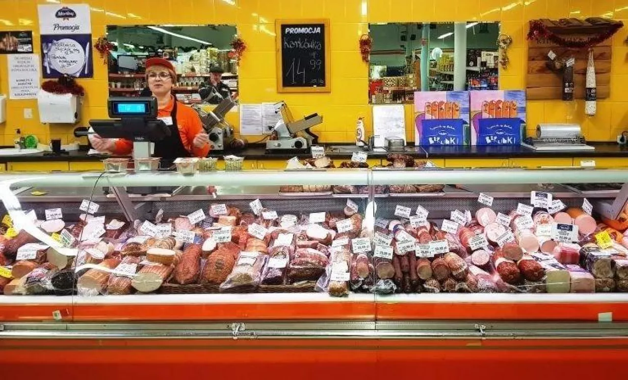 Stoisko mięsne w sklepie Gama (fot. archiwum)