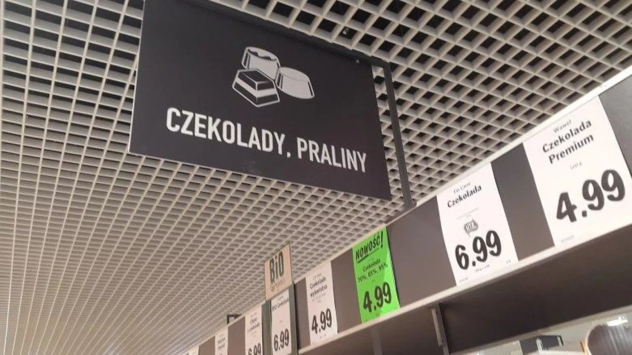 Nowe oznaczenia kategorii produktowych testowane przez Lidla (fot. wiadomoscihandlowe.pl)