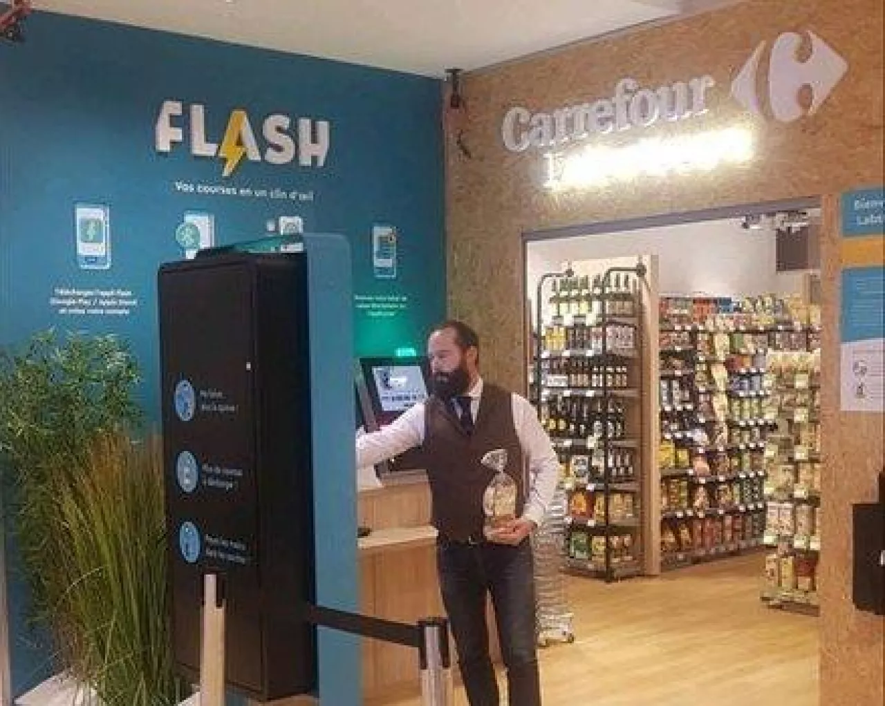 Zdjęcie Carrefour Flash opublikowane w mediach społecznościowych (fot. za: Linkedin)