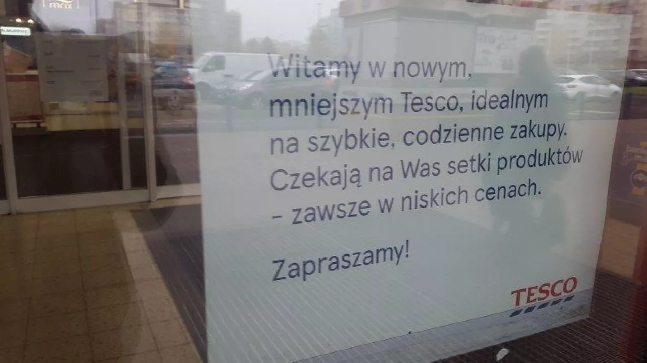 Tesco ograniczyło powierzchnię swoich największych sklepów w Polsce (fot. wiadomoscihandlowe.pl)