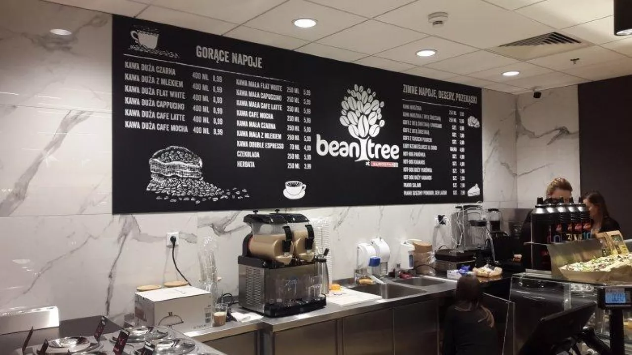 Bean Tree Cafe w sklepie Eurospar w CH Blue City (fot. wiadomoscihandlowe.pl)