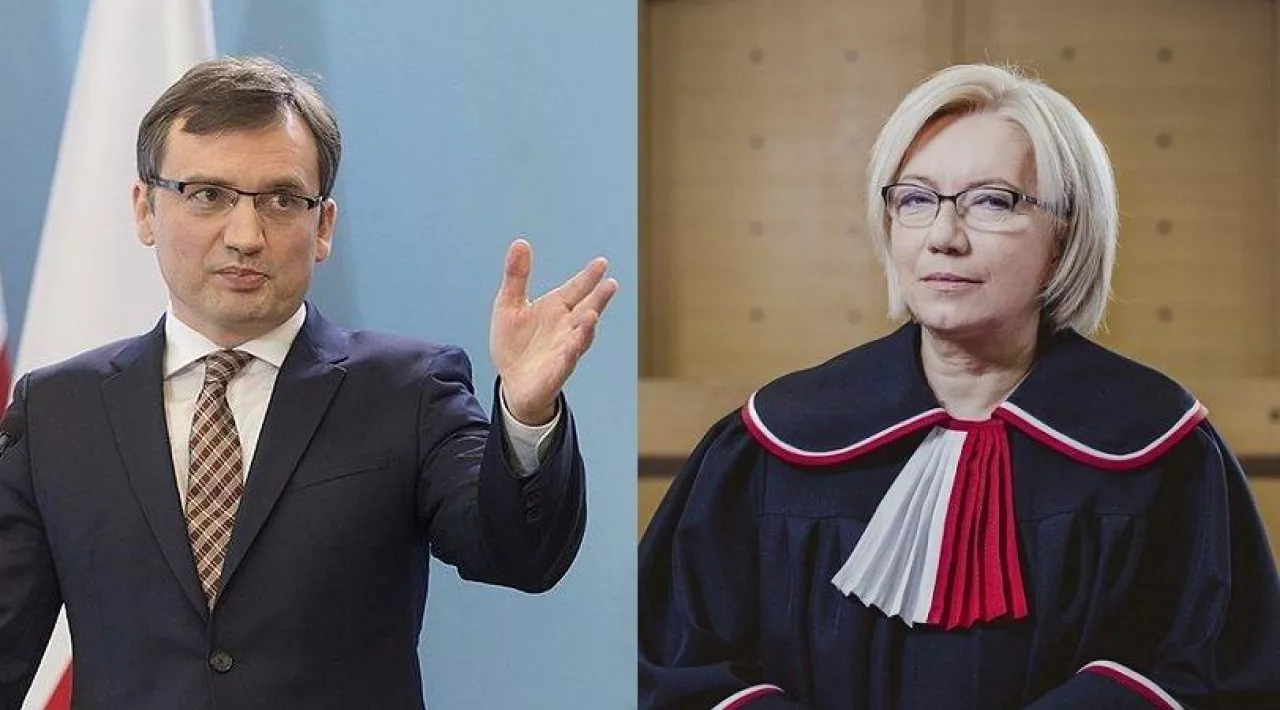 Prokurator generalny Zbigniew Ziobro i prezes TK Julia Przyłębska (fot. P.Tracz/KPRM, domena publiczna; S.Loba, lic. CC BY-SA 4.0)
