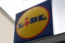 Logo na sklepie Lidl (fot. Konrad Kaszuba)