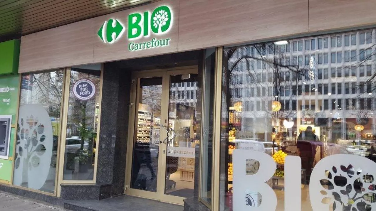 Na zdj. pierwszy Carrefour Bio w Warszawie, uruchomiony w 2019 r. (fot. wiadomoscihandlowe.pl)