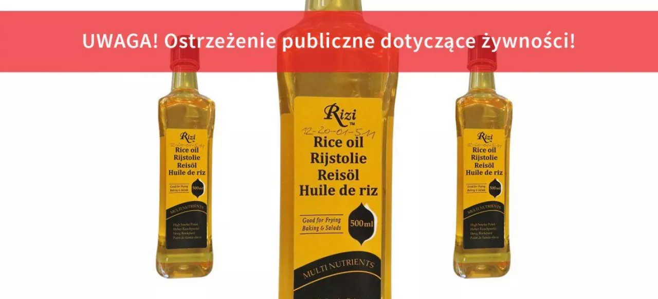Wycofany przez GIS olej ryżowy (GIS)
