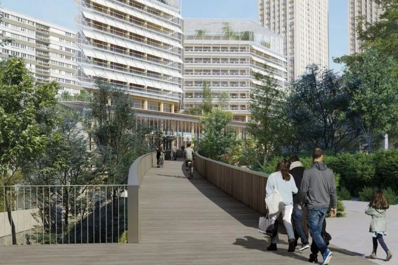 Firmy Segro i Icade, jeden z wiodących deweloperów komercyjnych we Francji, podpisały wstępne umowy nabycia gruntów pod przebudowę stacji kolejowej Gobelins w 13. dzielnicy Paryża (fot. Segro)