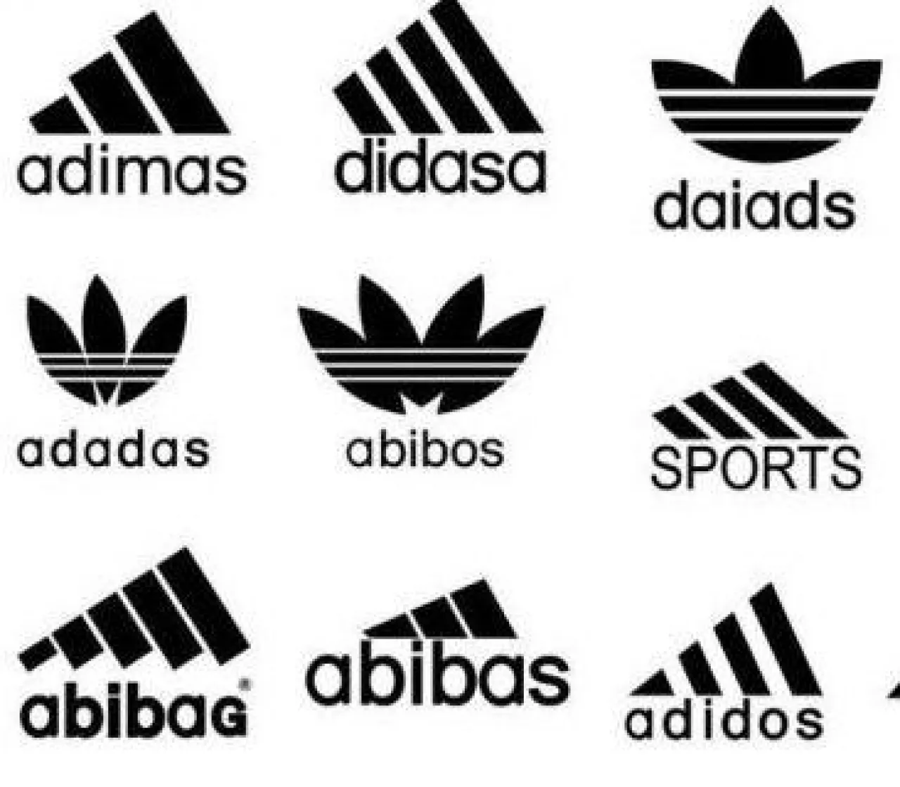 Podrobione logotypy Adidas (Twitter / Joker Of All trades)