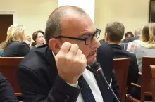 Na zdj. Alfred Bujara, szef handlowej Solidarności, w Sejmie (fot. wiadomoscihandowe.pl)