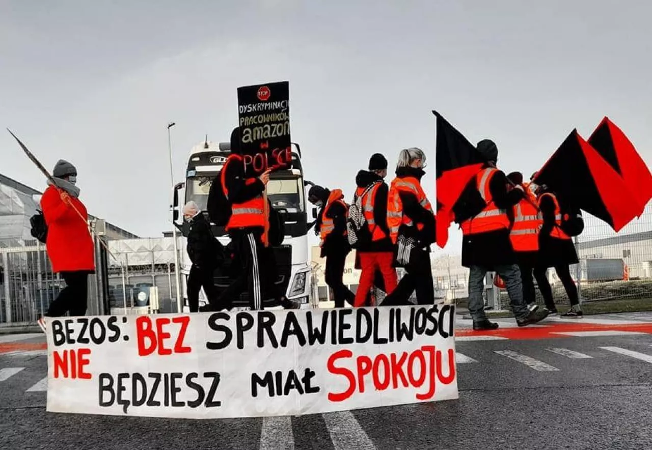 Strajk we Wrocławskim Amazonie (Facebook / Pracownicy Amazona)