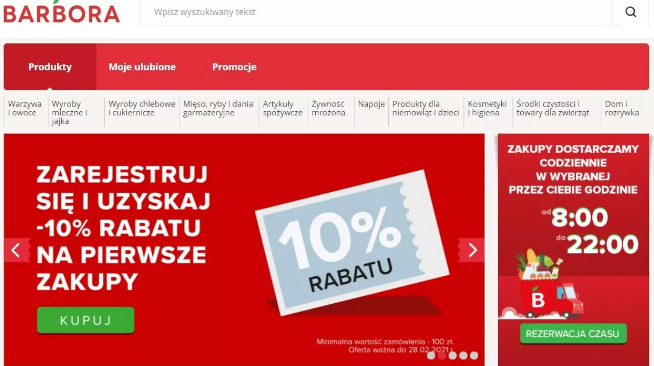 Barbora.pl otworzyła swój sklep w Polsce (barbora.pl)
