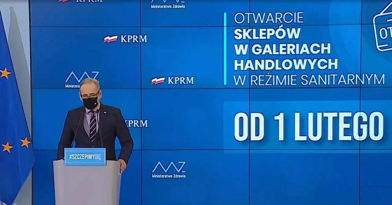 Minister Adam Niedzielski ogłosił otwarcie sklepów w galeriach handlowych (wiadomoscihandlowe.pl)