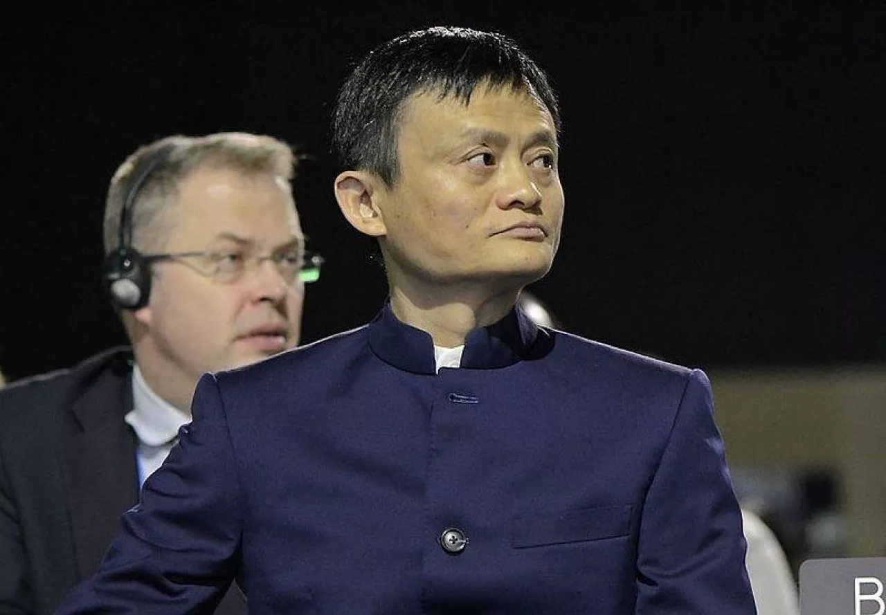Jack Ma, założyciel firmy Alibaba (By UNclimatechange from Bonn, Germany - Jack Ma, Alibaba, CC BY 2.0, https://commons.wikimedia.org/w/index.php?curid=47777735)