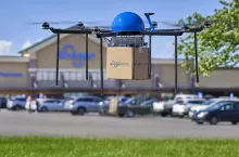 Drony The Kroger i firmy logistycznej Drone Express dostarczają zakupy spożywcze w USA (The Kroger)