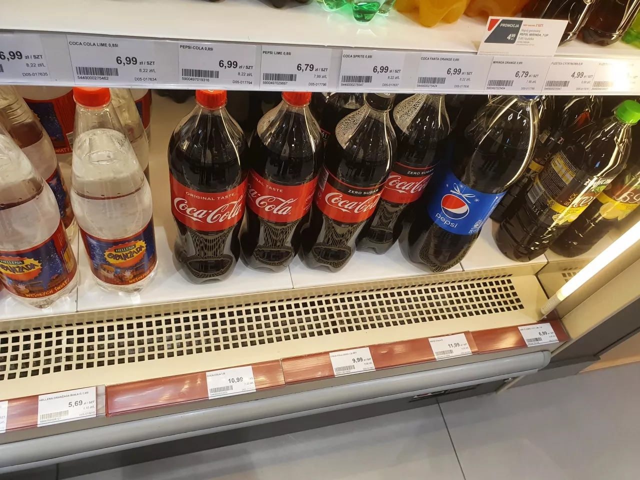 Na zdj. napoje gazowane na stacji PKN Orlen (wiadomoscihandlowe.pl)
