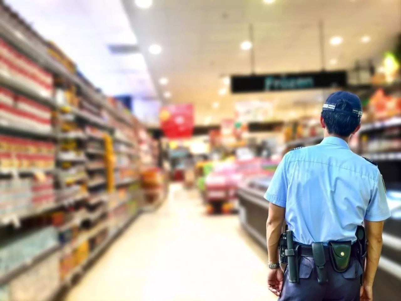 Ochroniarz w supermarkecie/zdjęcie ilustracyjne (Fotolia)