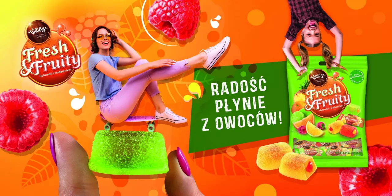 Letnia kampania marki Fresh &amp; Fruity (Wawel)