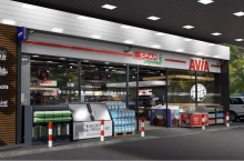 Wizualizacja sklepu SPAR Express na stacji paliw Avia (źródło: SPAR Group)