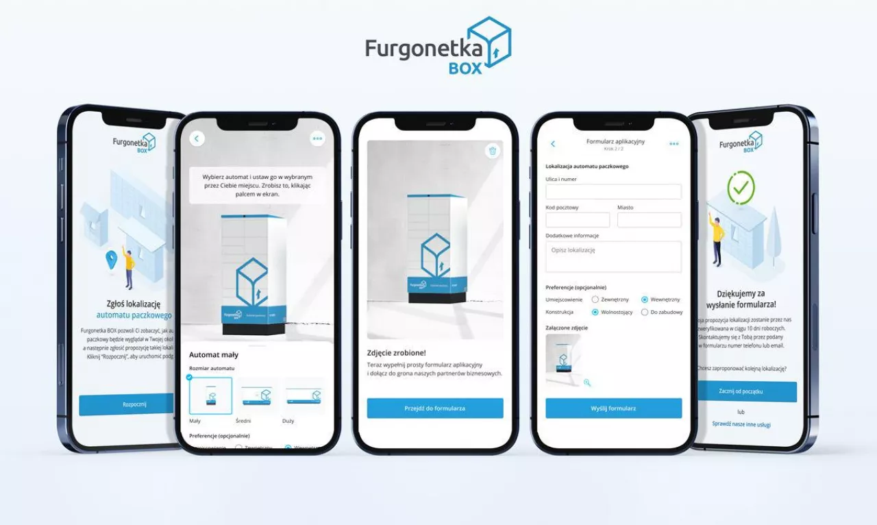 Aplikacja Furgonetka BOX Partners (fot. Furgonetka)