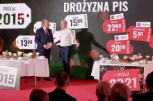 Włodzimierz Czarzasty i Robert Biedroń prezentujący propozycje Nowej Lewicy (fot. Nowa Lewica, za: Twitter)