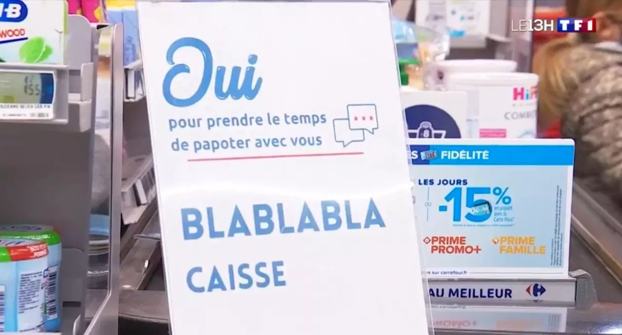 Blablabla Kasa w hipermarkecie Carrefour we Francji (TF1)