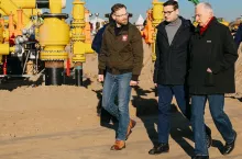 Premier Mateusz Morawiecki na terenie budowy gazociągu Baltic Pipe (KPRM)