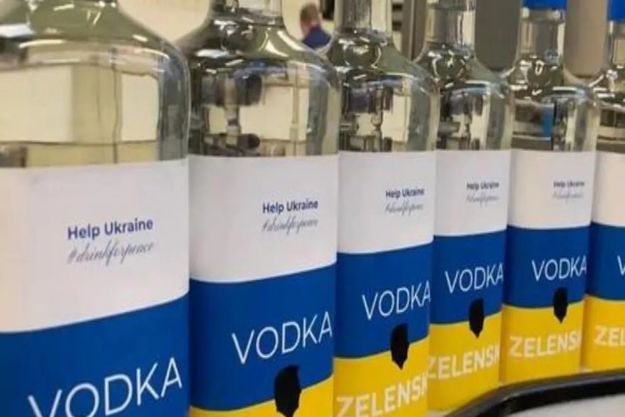 Butelka wódki Zelensky o pojemności 0,7 l kosztuje 25 euro (Facebook.com)