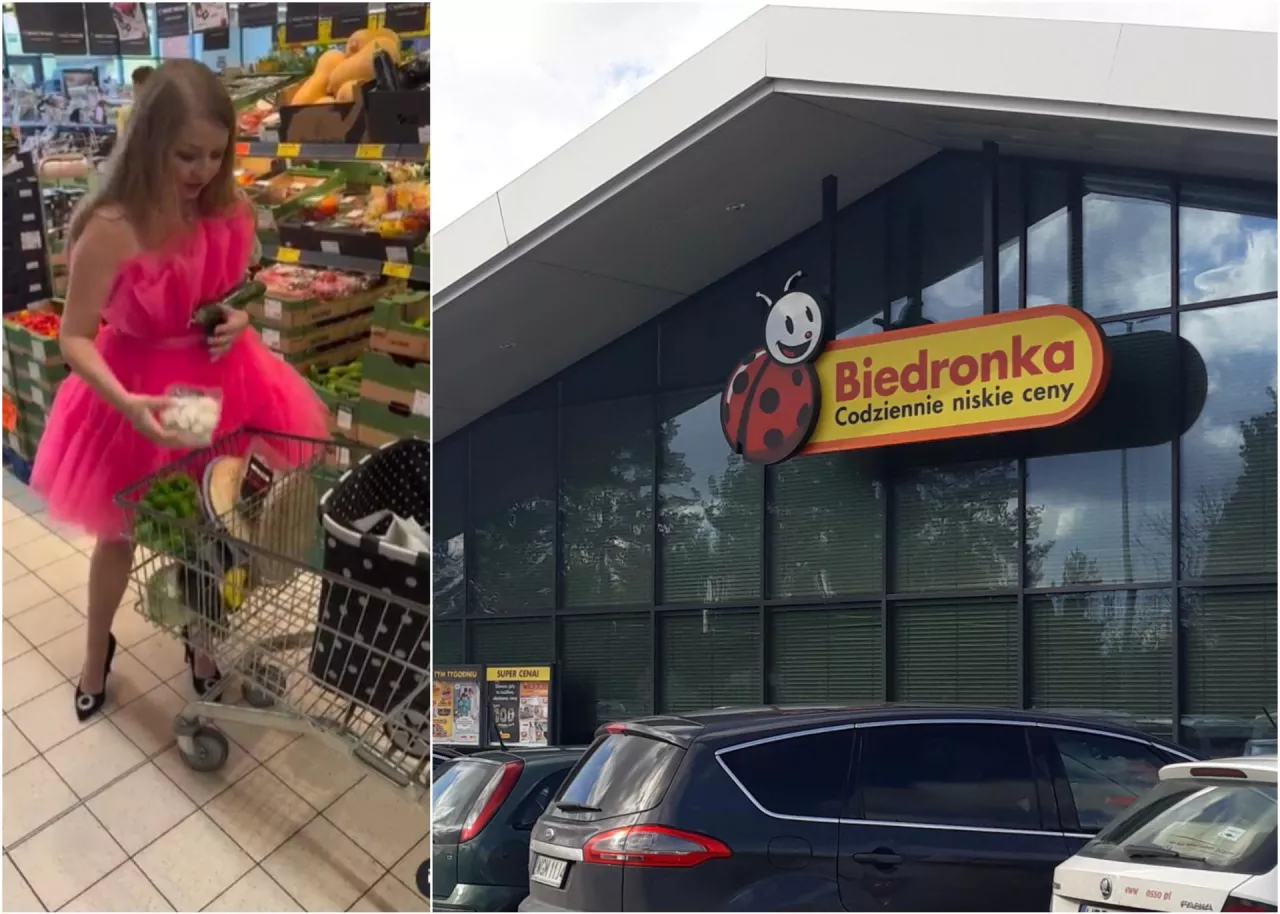 Mama Ginekolog wybrała się do sklepu Biedronka, co zrelacjonowała w mediach społecznościowych (Instagram/mamaginekolog / Materiały ”Na prawach cytatu”, wiadomoscihandlowe.pl)