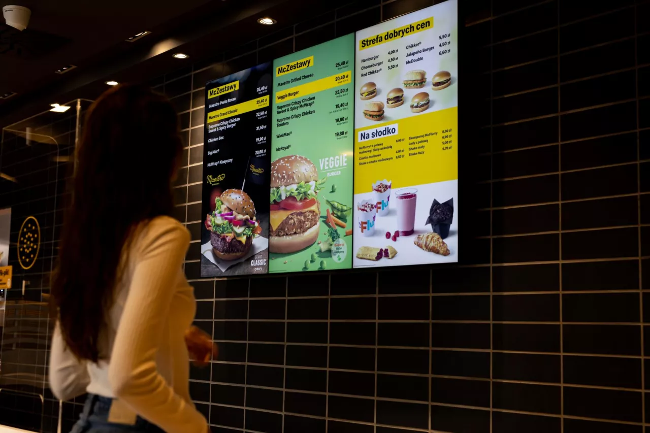 Nowe menuboardy McDonald‘s w Polsce (Solix)
