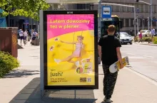 Reklama nowej funkcjonalności aplikacji Jush (mat. prasowe)
