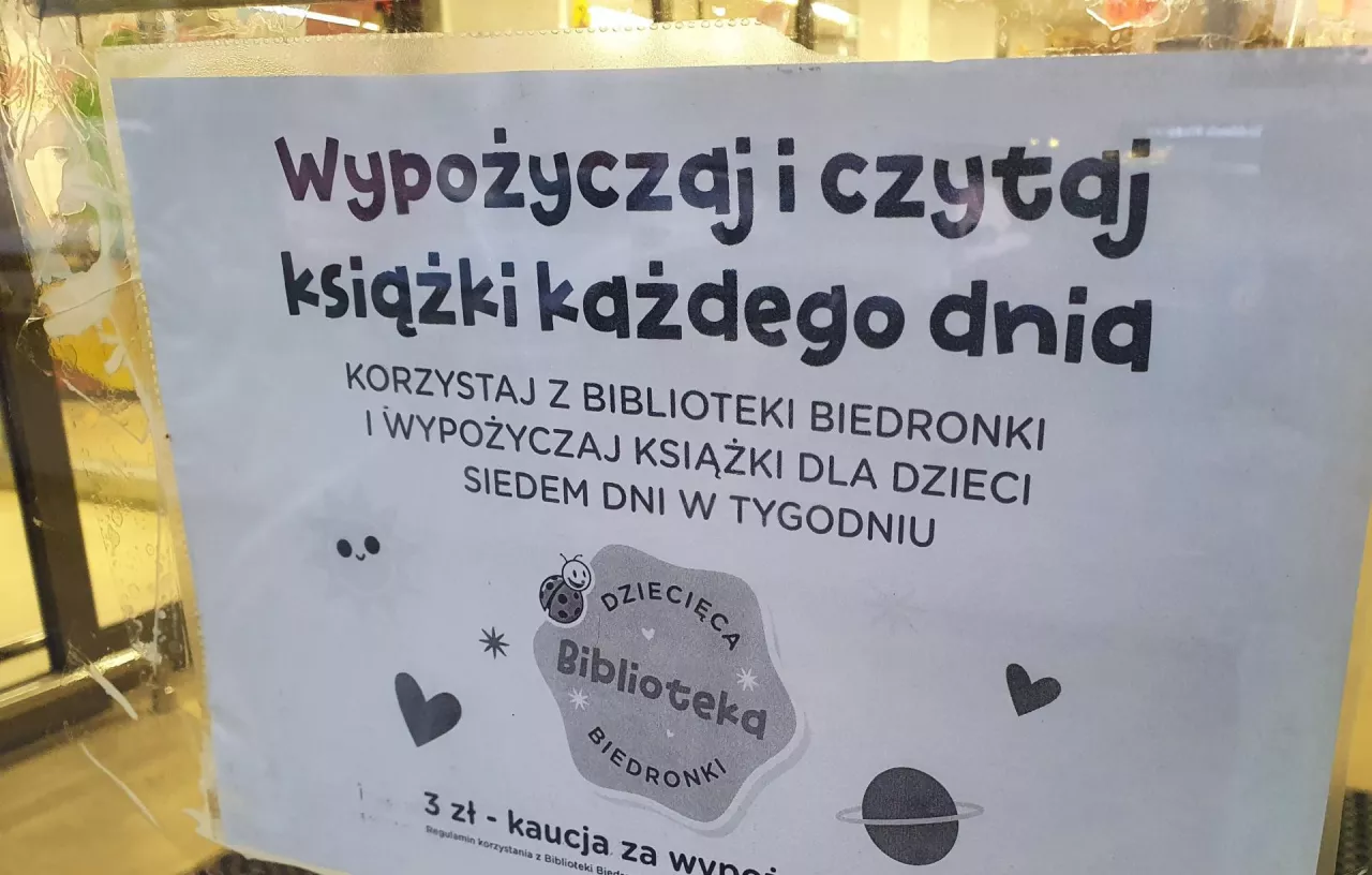 Dziecięca Biblioteka Biedronki ma być czynna siedem dni w tygodniu (fot. wiadomoscihandlowe.pl)