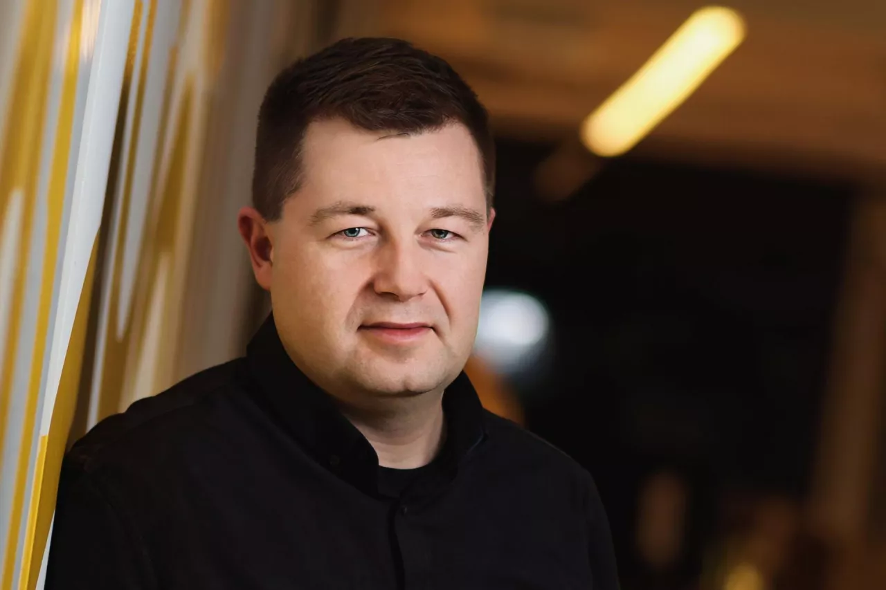 Piotr Grabowski, współzałożyciel akceleratora start-upów spożywczych foodtech.ac (fot. Łukasz Rawa/wiadomoscihandlowe.pl)