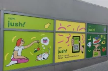 Zakupy spożywcze w aplikacji Jush w kolejnym mieście. Start up Żabki zadebiutował w Poznaniu (materiały prasowe)